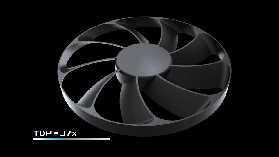 0 dB feature activated when TDP reads below 40% utilization